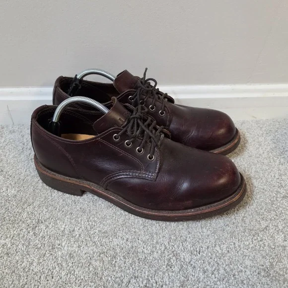 Chippewa Katahdin L.L.Bean K.I.W Engineer Boots Plain Toe Mens‎ 10 EEUSA Vintage