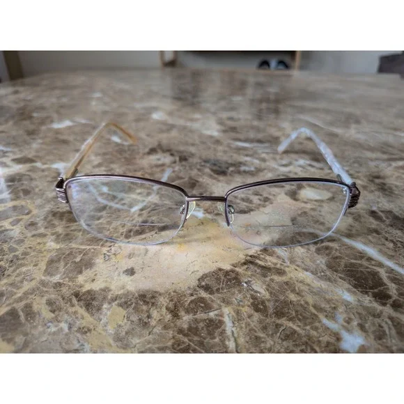 Gloria‎ Vanderbilt Eyeglasses Zyloware 097 M42 Half Rim Frames Only 54-17-135