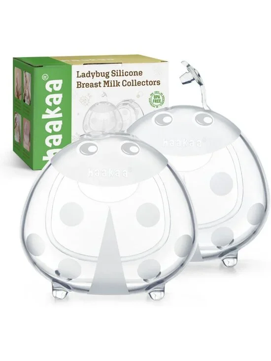 Ladybug Breast Milk Collector - 2.5oz Milk Catchers, 2 Pack, BPA-Free