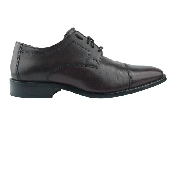 J. Murphy Johnston & Murphy Dress Shoes Mens‎ 9.5M Burgundy Cap Toe Leather