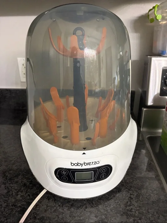Baby Brezza Orange & White Electric Bottle Sterilizer
