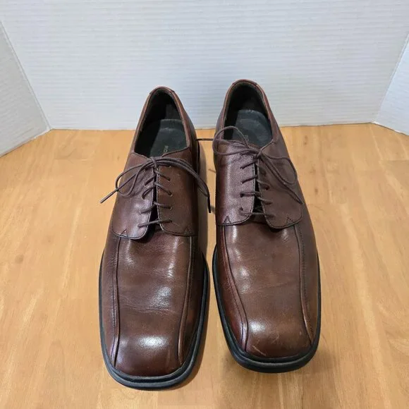 Rockport Men's Leather Lace Up Oxford Shoes Slip‎ Resistant Brown Size 13M