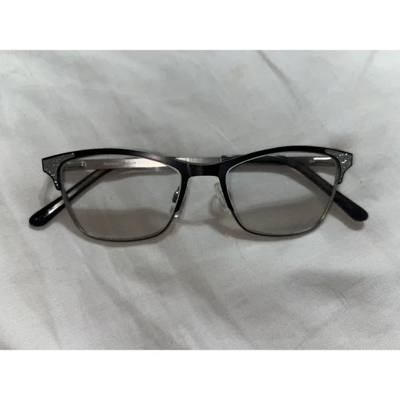 Runway Couture RCE-293‎ Charcoal Eyeglasses with Glittered Temples 49/16/140