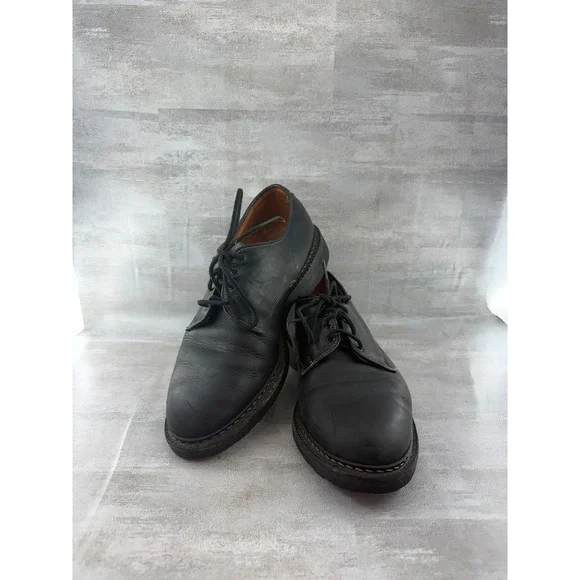 Allen Edmonds Wilbert Black Leather Split Toe Derby Shoes 91839 Men Sz 8D