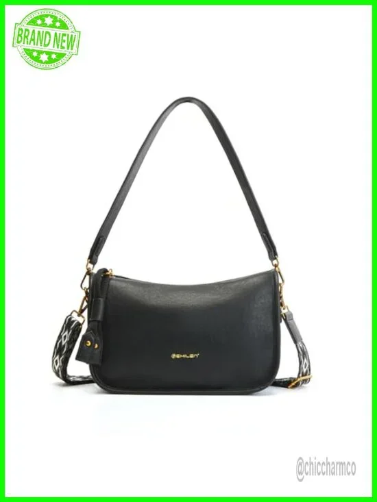 PU Leather Hobo Shoulder Bag Crossbody Clutch with 2 Removable Straps