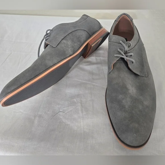 *NWOT* Madden Men's Gray Lace-Up Oxford Shoes Office Work Event Casual, size 9M