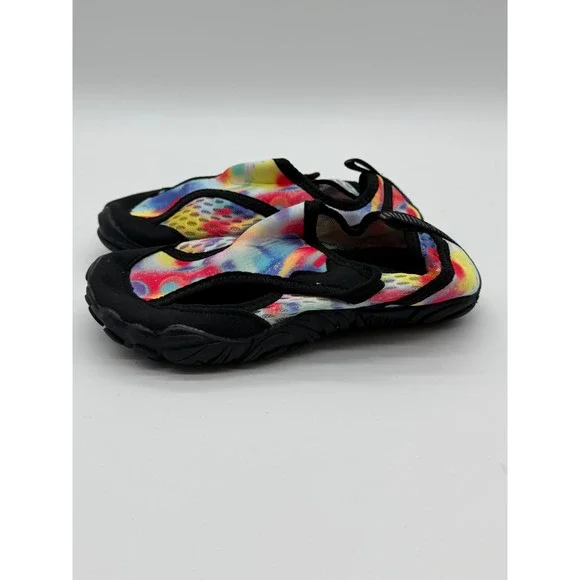 Kids Tie Dye Water‎ Shoes Aqua Socks Slip On Beach Pool Swim Shoes Multicolor 13