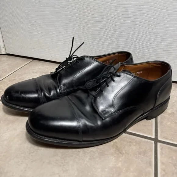 Allen Edmonds Cortland Men's Dress Shoes Size 10 3E Cap Toe Black Leather Oxford