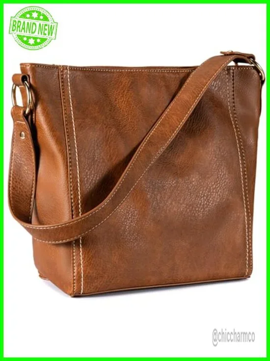 Vegan Leather Hobo Shoulder Bag Soft Purse for Women Casual Everyday