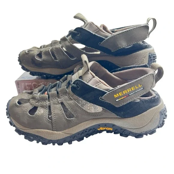 MERRELL Continuum Vibram Youth‎ Junior Hiking Outdoor Sandal Water Shoe Size 2