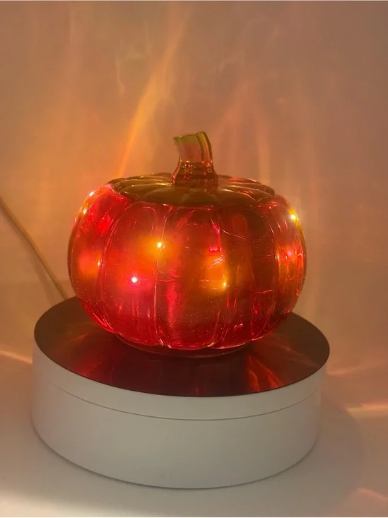 Resin Pumpkin LED Accent Light - orange