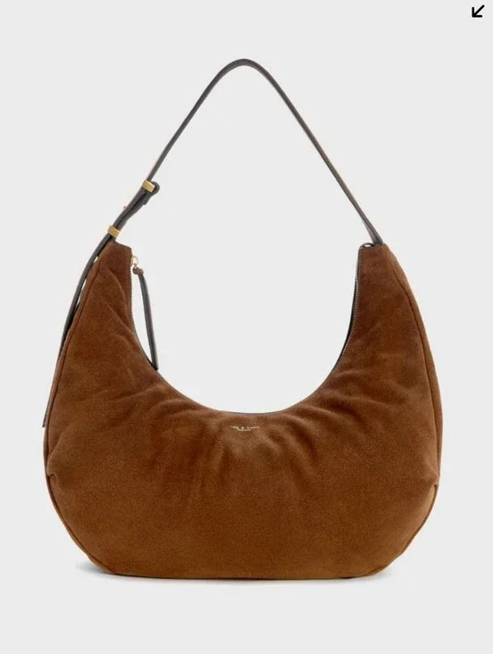 Rag & Bone Hudson Large Hobo Brown Suede leather bag