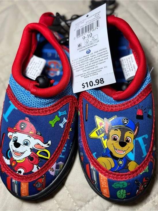 Paw Patrol Size 9-10 Water Slip-On Shoes