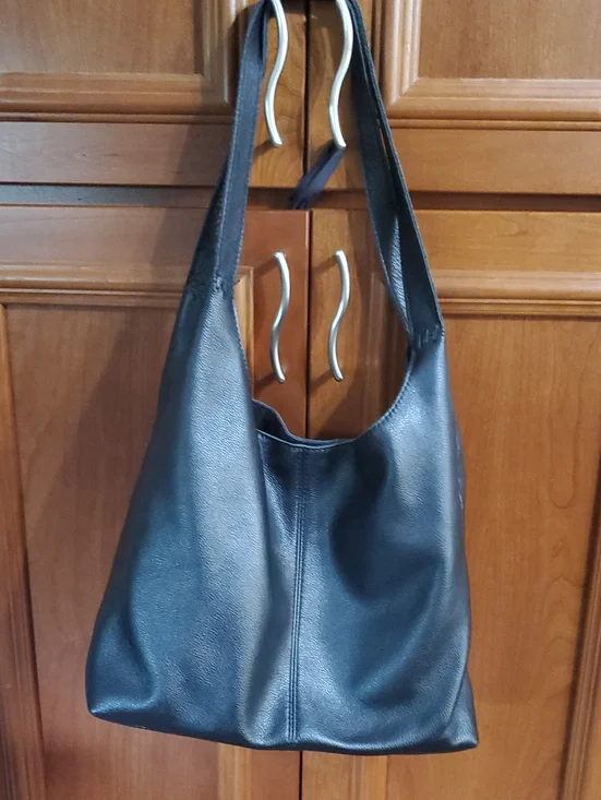 The Sak Black Leather Hobo Bag