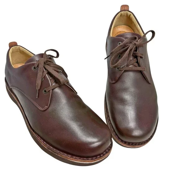 Samuel Hubbard Free Brown Leather Dress Oxfords‎