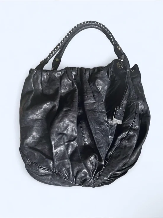 Black Leather Frye Purse - Women Bags