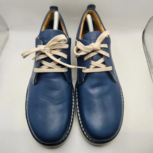 Samuel Hubbard Mens Navy Free Oxford Orthopedic Support Shoes Leather Sz 9.5M