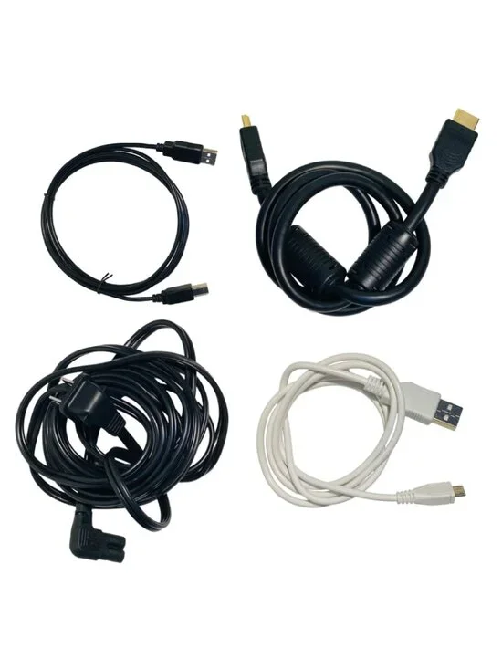 Lot of 4 Cables - USB-B to USB, USB-C to USB, 37