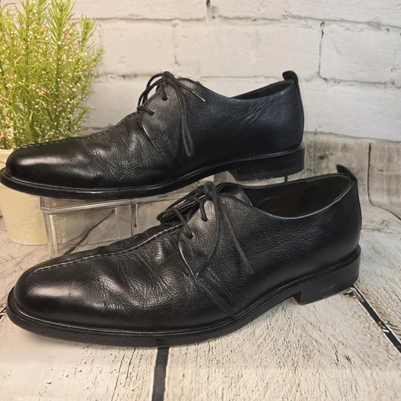 COLE HAAN BECKETT DERBY OXFORD SHOES LEATHER LACE UP MENS BLACK SIZE 9M