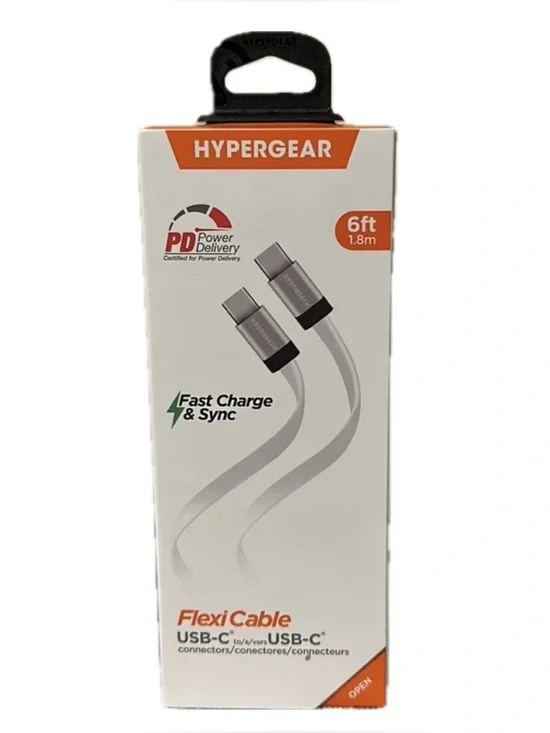 HyperGear Flexi Cable USB-C to/a/ver: USB-C Connectors NEW!