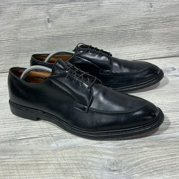 Allen Edmonds Seneca Dress Shoes Men's Size 12 D Black Leather Split-Toe Blucher