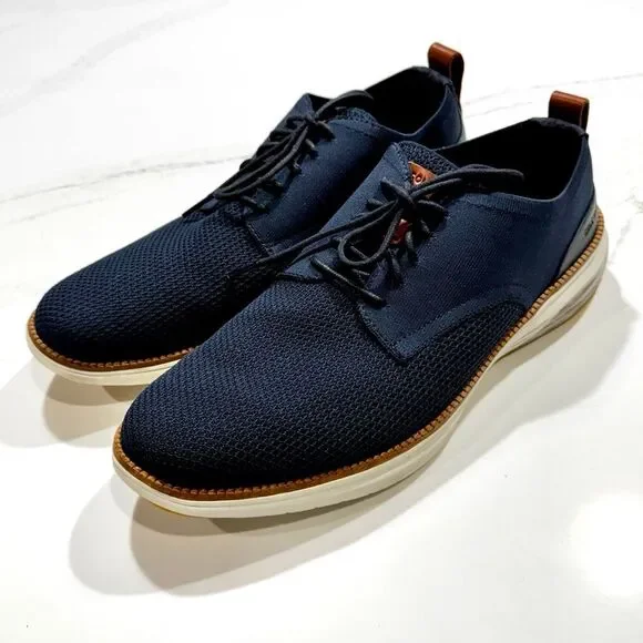 Cole Haan Hurrion Stitchlite Plain Toe Oxfords. Navy Blue. Size 13M.