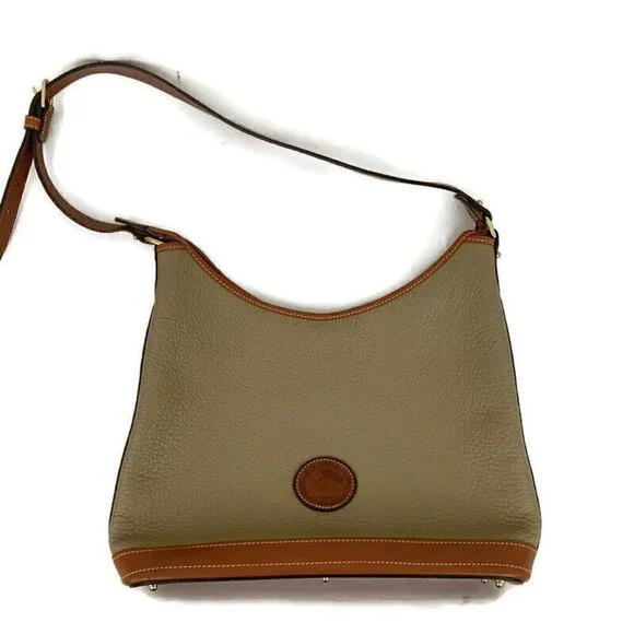 Dooney & Bourke Hobo Bag Purse Style R152 TP All Weather Leather Pebbled