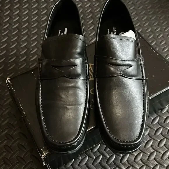 Marc Joseph NY Men's Size 13 Lexington Slip On Loafers Black Napa Leather