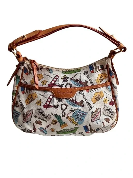 NWOT Dooney & Bourke East West Colins Hobo Bag Americana Icon Landmarks Bag