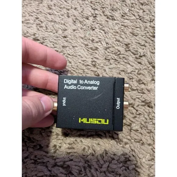 Musou Digital to Analog Audio Converter Toslink Optical Coaxial to rca L/R dac
