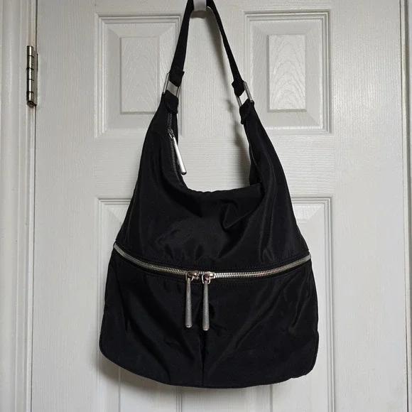 HOBO Black Hobo Bag‎ with Silver Accents