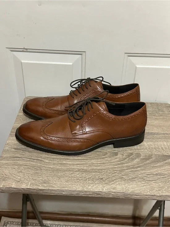 COLE HAAN Mens Dress Shoes 'Me Wing Oxford' Lace up C34598 Tan size 13M