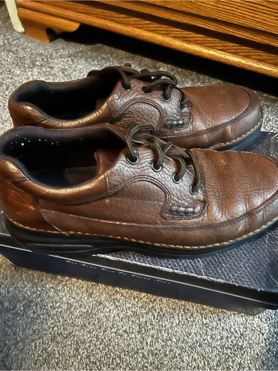 Nunn Bush Men's Brown Leather Lace-Up Oxfords