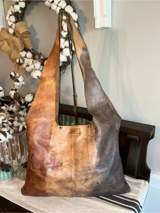 Bed Stu Leather Ariel Hobo Shoulder Bag Starry Night TD Tie Dyed Retail $249