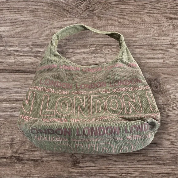 Robin Ruth Canvas London Hobo Bag Purse Shoulder Bag