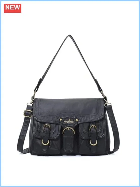 Vegan Leather Hobo Shoulder Bag Crossbody Tote Satchel Purse