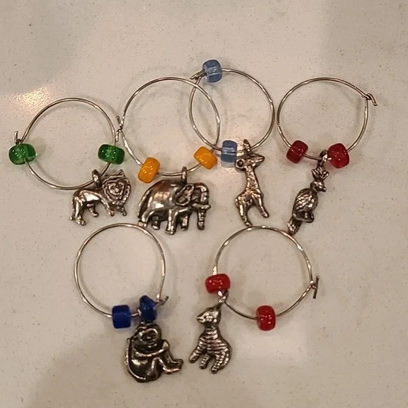 Animal Wine Charms
