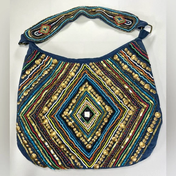 🌺Nine West Tikabead Canvas Hobo Bag🌸🌺