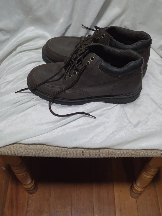 Bugle Boy Brown Lace-Up Low Cut Oxford Chanter Shoes Work Boots