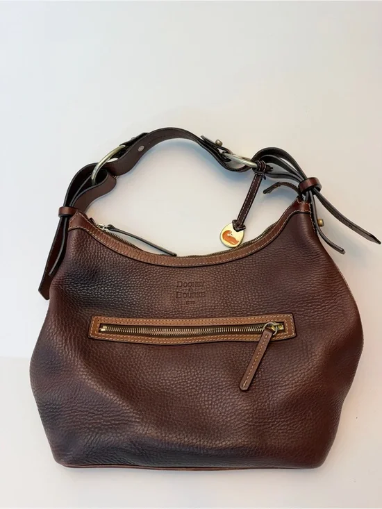 Vintage Y2K Dooney & Bourke Pebbled Leather Hobo Bag