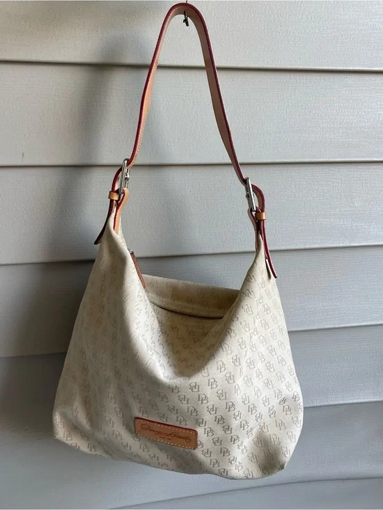 Dooney & Bourke Handbags Monogram Medium Sac Hobo Bag Slouchy Y2K