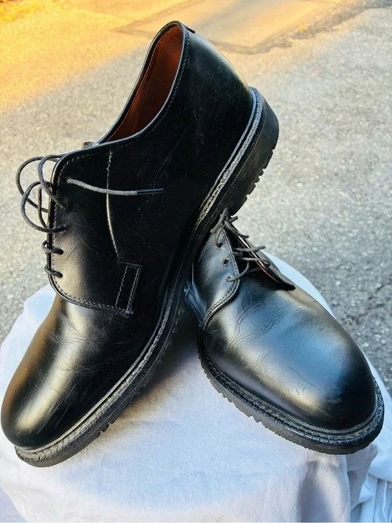 Allen Edmonds Black Wilbert Derby Shoes, Size 9.5