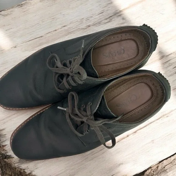 Chaps Casual Lace Up Shoes - Black/Brown, Size 11.5M
