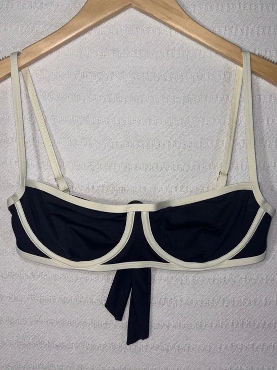 Monday Swimwear Womens Colorblock Balconette Bikini Top Size S Resort Beach