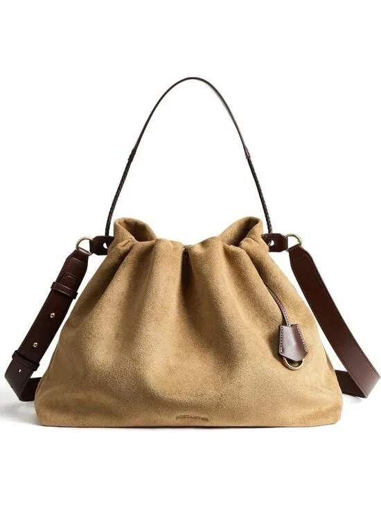 Slouchy Hobo Bag for Women | Drawstring Crossbody Shoulder Purse, Chic & Stylish