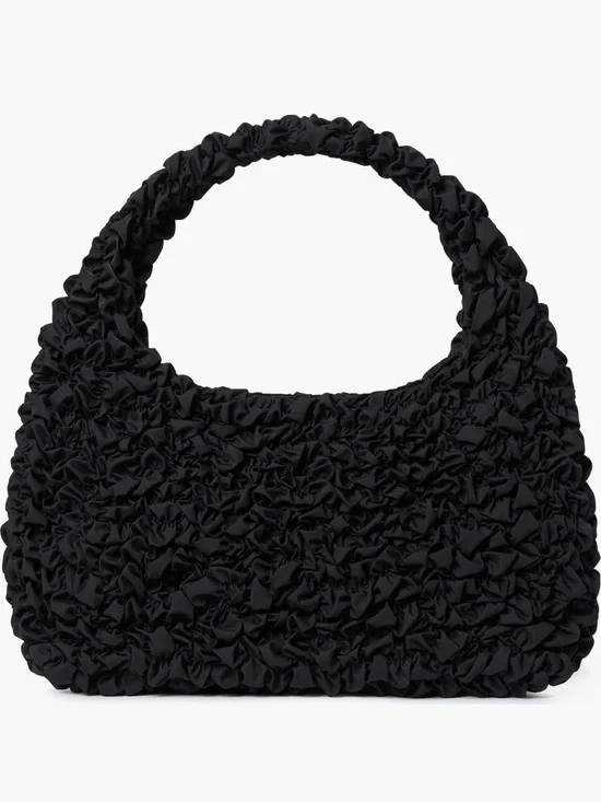 Loeffler Randall Black Ruched Hobo Bag