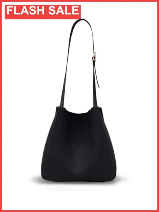 Slouchy Hobo Bag Vegan PU Leather Medium Shoulder Tote Purse