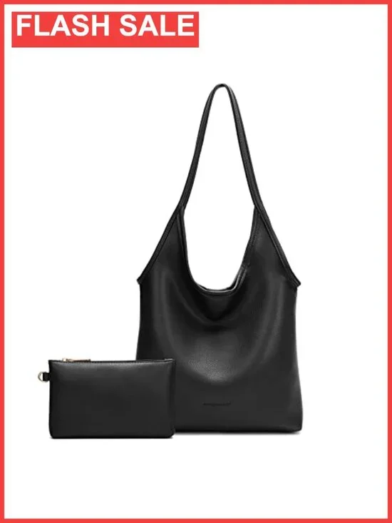 Slouchy Hobo Shoulder Bag Soft Designer Top Handle Purse Vegan Leather Handbag