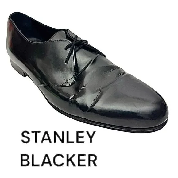 Stanley Blacker Men's Vintage Dress Shoes Size 10.5 W Made In Italy Pre-Owned