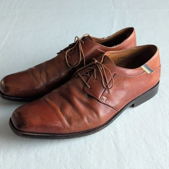 JOHN FLUEVOG Brown Leather Oxford Derby Lace Up Shoes Men's Size 11.5